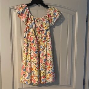 Floral Kids Romper with Ruffle Sleeves